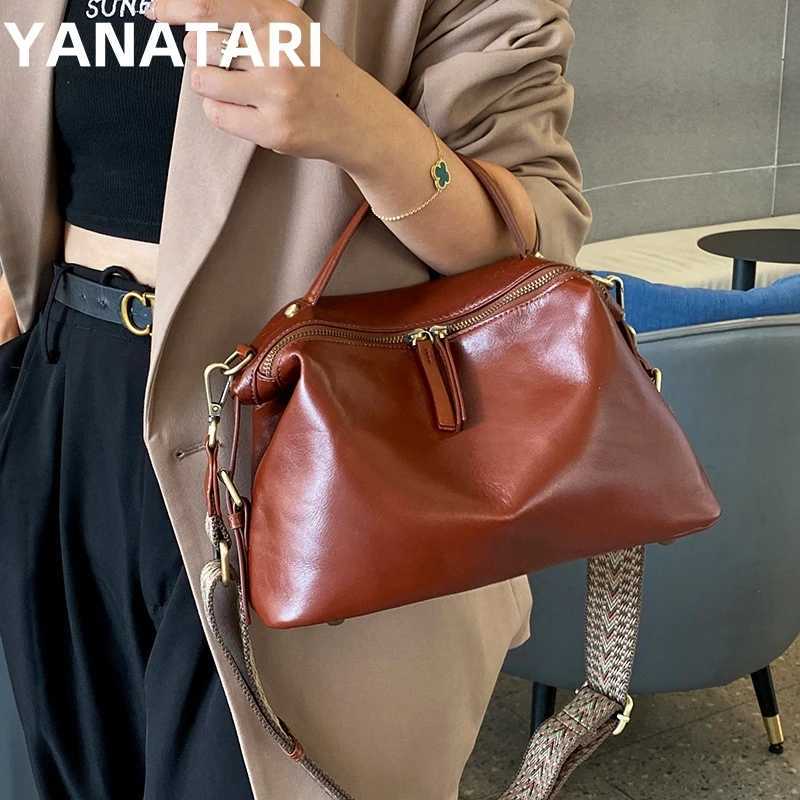 luxury handbags female crossbody bags Vintage Genuine leather women shoulder bag Large capacity soft leather cowhide fashion bagW251118