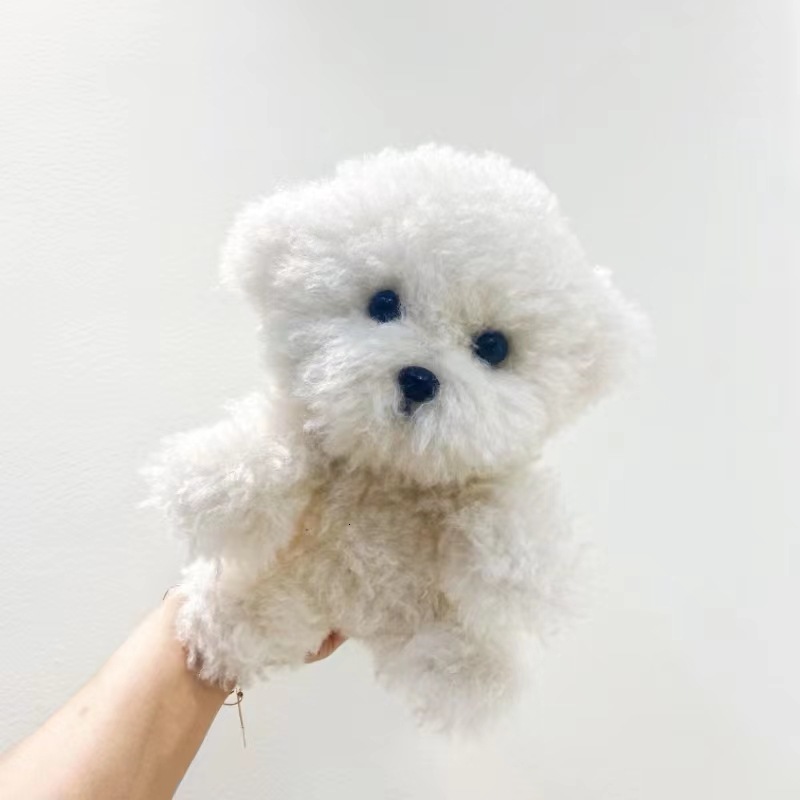 Cute Puppy Plush Toy Bouncing Dog Doll Girl Sleeping Pillow Ins Style Gift for Women