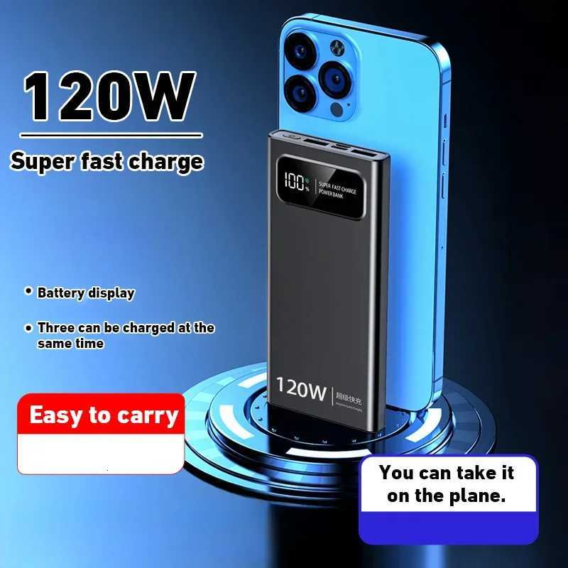 200000mAh Power Bank 120W er Fast Charger Large Capacity Mobile Power Portable External Battery for iPhone New C251118