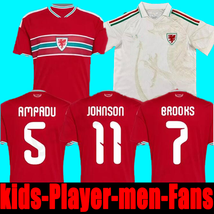 2026 World Cup Wales soccer jerseys BALE Men Home Away goalkeeper Training fans player football shirts JOHNSON N.WILLIAMS RODON T.ROBERTS CABANGO LEVITT S-4XL