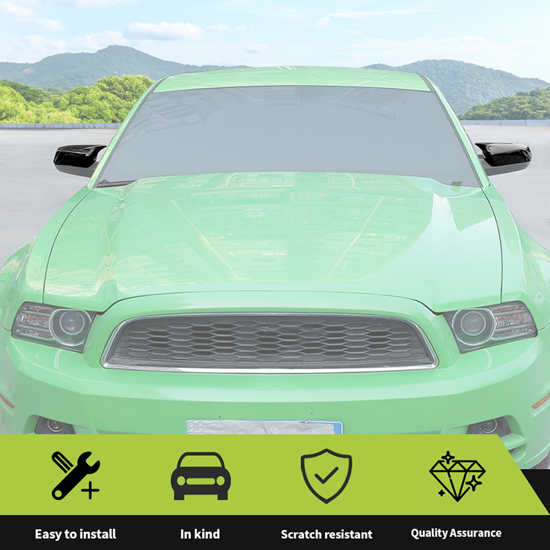 ABS High quality Reverse Rearview Mirror Housing Decoration Cover For Ford Mustang 2009-2014 Car External Accessories