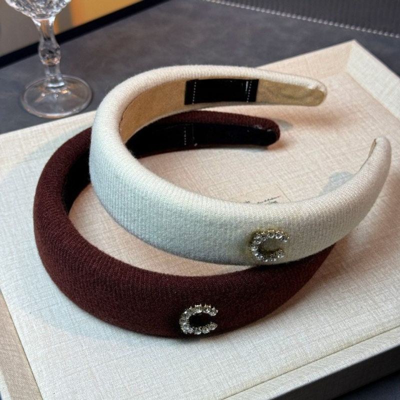 Designer Letter headbands Wide-brimmed Thicken Spring HeadWrap Cloth Fabric Street Fashion women