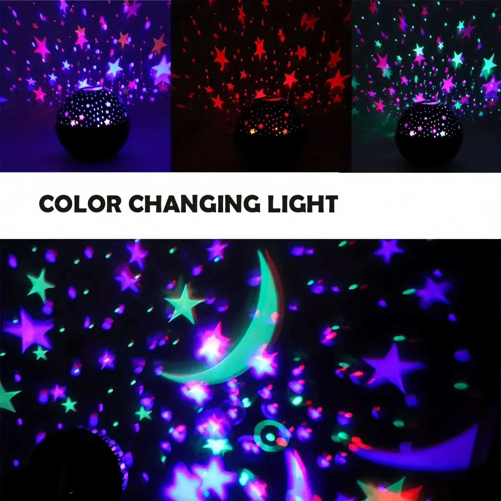 RGB Night Lights LED Projector Light Starry Moon Galaxy Projection Lamp 5V USB for Kids Present Christmas Gift Room Decorations M251118