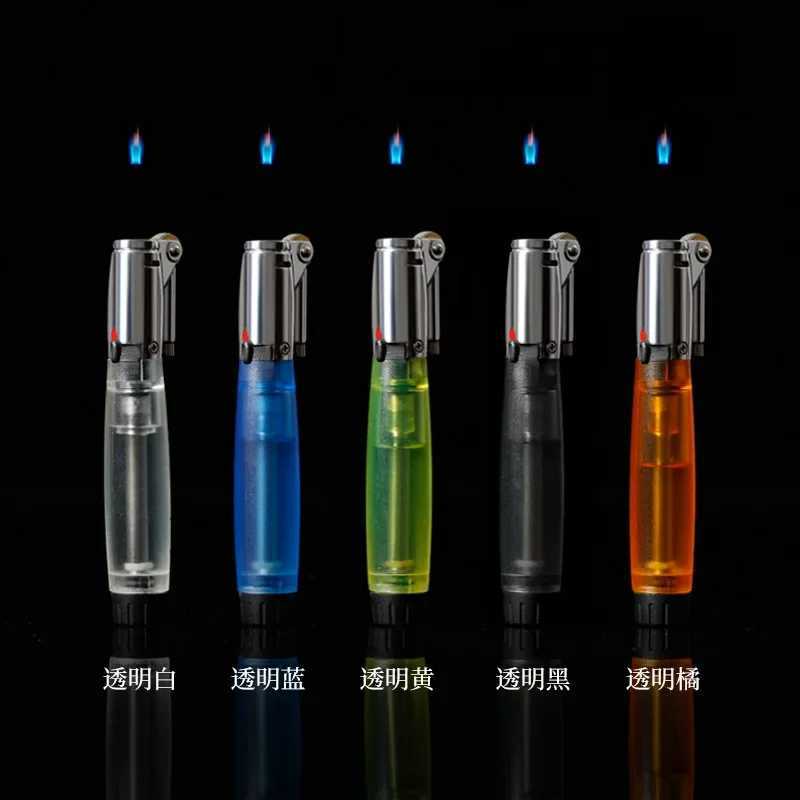 Creative Slender Floating Flame Butane Lighter Grinding Wheel Open Flame Portable Lighter Mens Cigar Accessories W250418