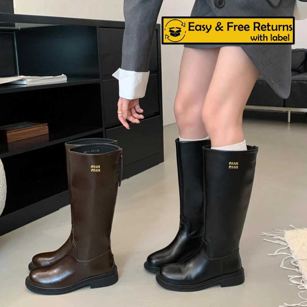 Fashion RYAMAG Fion Wens Knee High Boots Platform Riding Boots Autumn Winter Thick Sole Round Toe Long Boots Casual Elegant Y251118