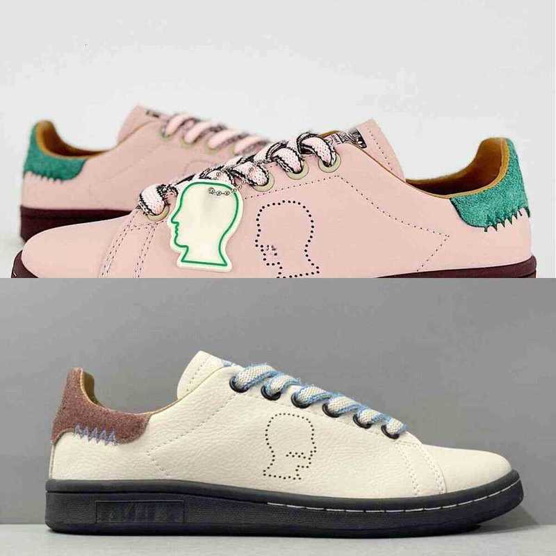 Shoes Stan smith Brain Dead x Designer Low Trainers Leather Suede Pink White Platform Womens Mens Sneakers