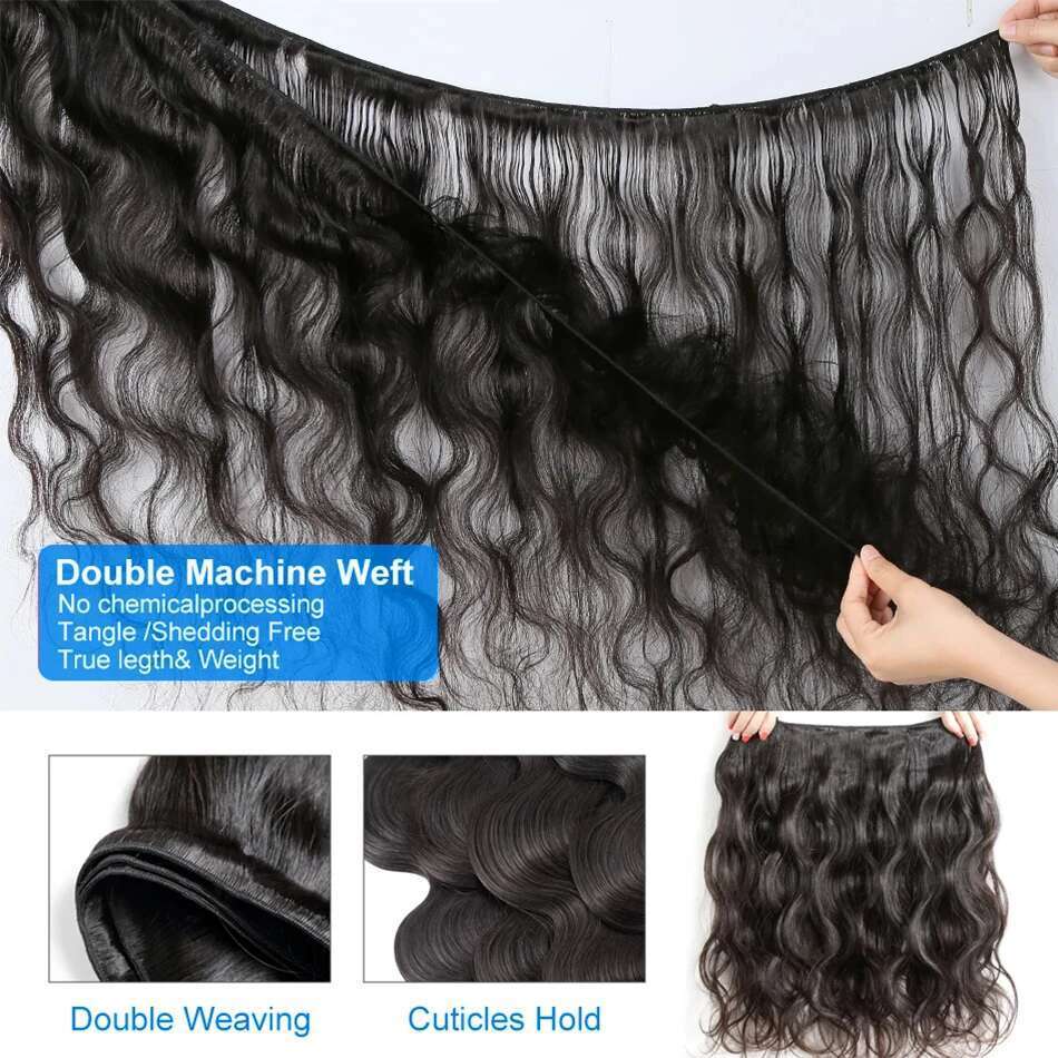 Xcurly Body Remy Unprocessed Raw Virgin 100% Human Hair Water Wave Extensions 3 4 5 Bundles Deal