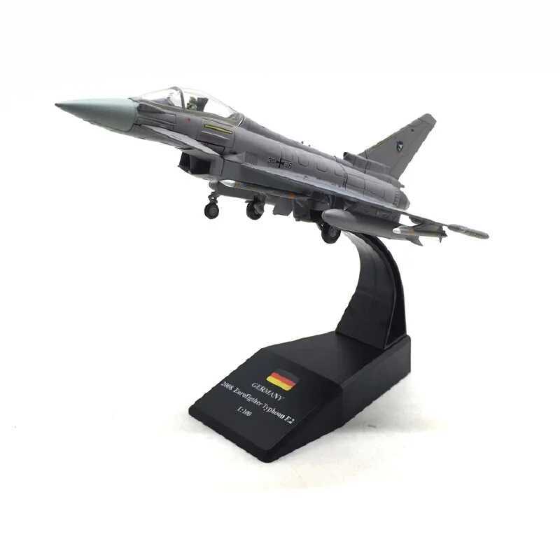 Die Cast Alloy Aircraft Model 1/100 European Typhoon Ef2000 Simulation Alloy Fighter Aircraft Model Indoor Collection Gift C251118