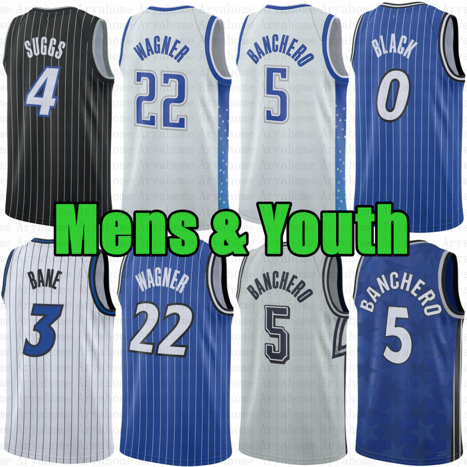 Paolo Banchero Franz Wagner Basketball Jersey Jalen Suggs Tristan da Silva Moritz Wendell Carter Jr Moritz Black Desmond Bane Anthony Black Jett Howard