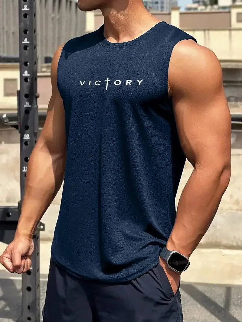 Outdoor badminton tennis mens tank tops street sleeveless shirts summer casual running and fitness tank tops fashionable gym Tshirts 250411