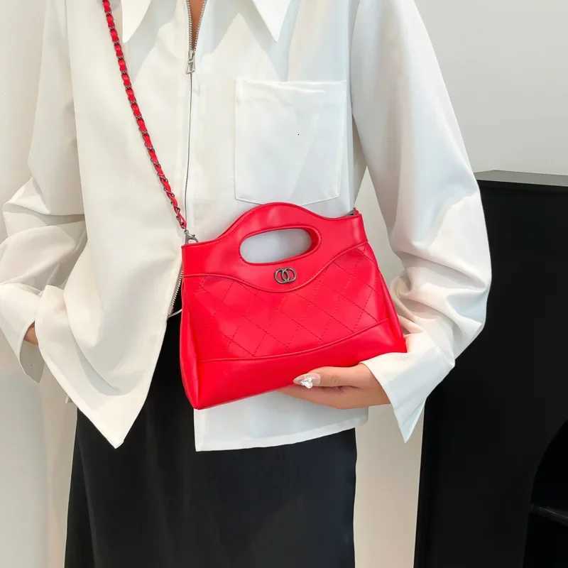 Ladies Fashionable Diamond Grid Chain Crossbody Bag Single Shoulder Bag Square Shape Polyester Lining PU Material HandbagW251118