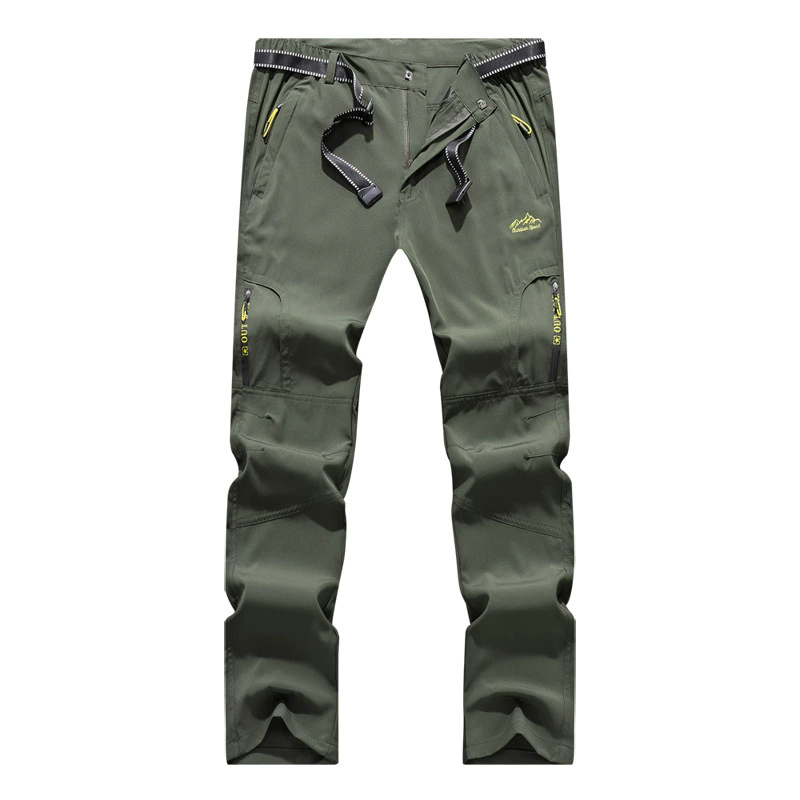 5XL Fashion Outdoor Thin Quick Drying Pants Men's Summer Elastic Breathable Sprint Trousers Mountaineering Pants Loose Sports Casual Bottoms Asia