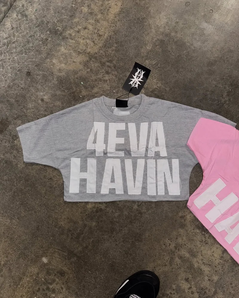 2025 Y2k oversized T-shirt Men letter print top Harajuku retro hip hop short sleeve fashion street wear casual loose shirt 250417