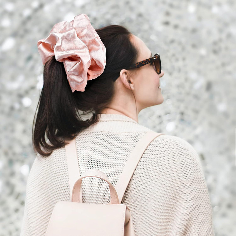 14cm Accessories for Women, Bun Tie, Ponytail Hair Rope, Elastic Satin Versatile Scrunchie