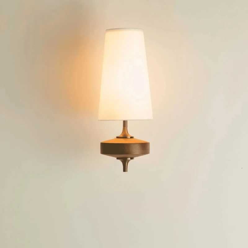Fabric LED Wall light Vintage Wall Lamp Retro Luxury Bedside Lighting Bedroom Living Room Minimalist Decorative Lamp M251118
