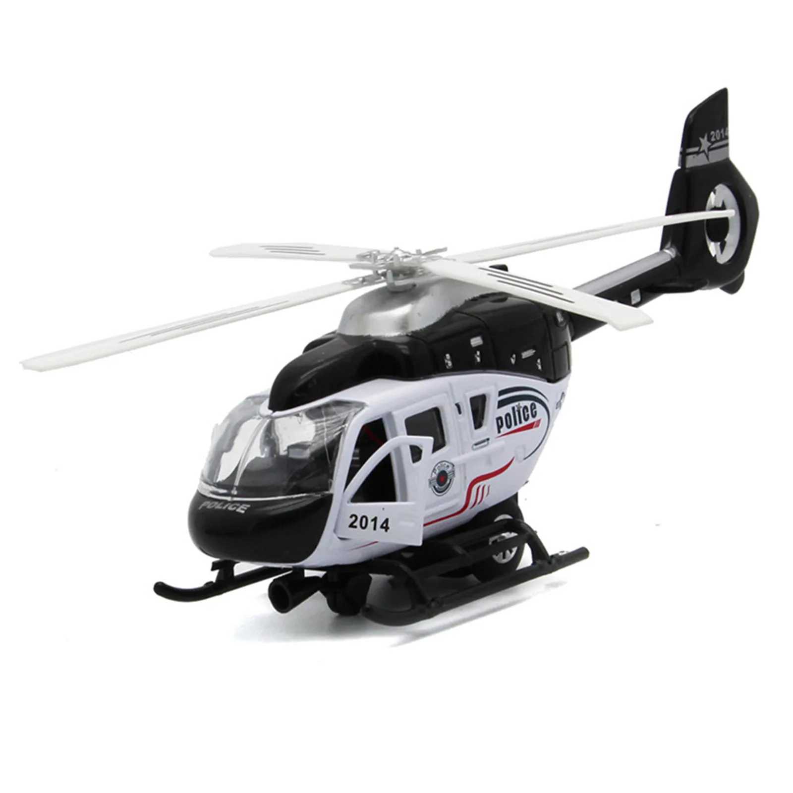 Rescue Helicopter Model Alloy Aircraft Model Simulation Sound And Light Pull Back Plane Fun Toys For Boys And Kids Birthday Gift C251118