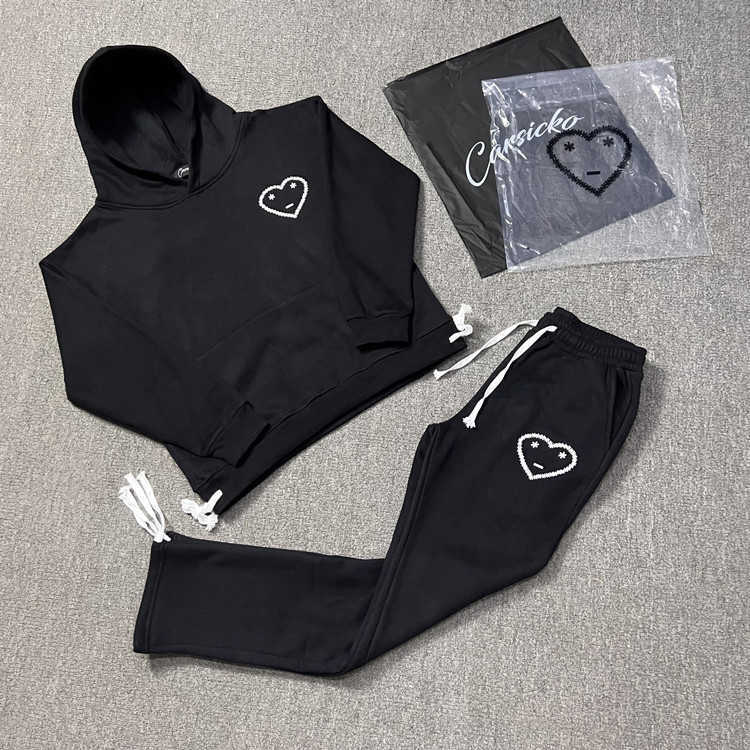 Love Movement Sportswear - Warm Fleece Fabric Sweatshirt and Sport Pants for Winter - European/American Hip-Hop Style Trendy Item L251118