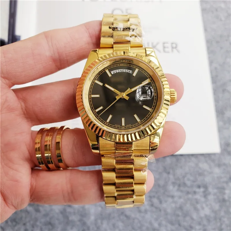 High quality mens watch designer watches luxury Steel strip strap 198 mechanical watch fashion