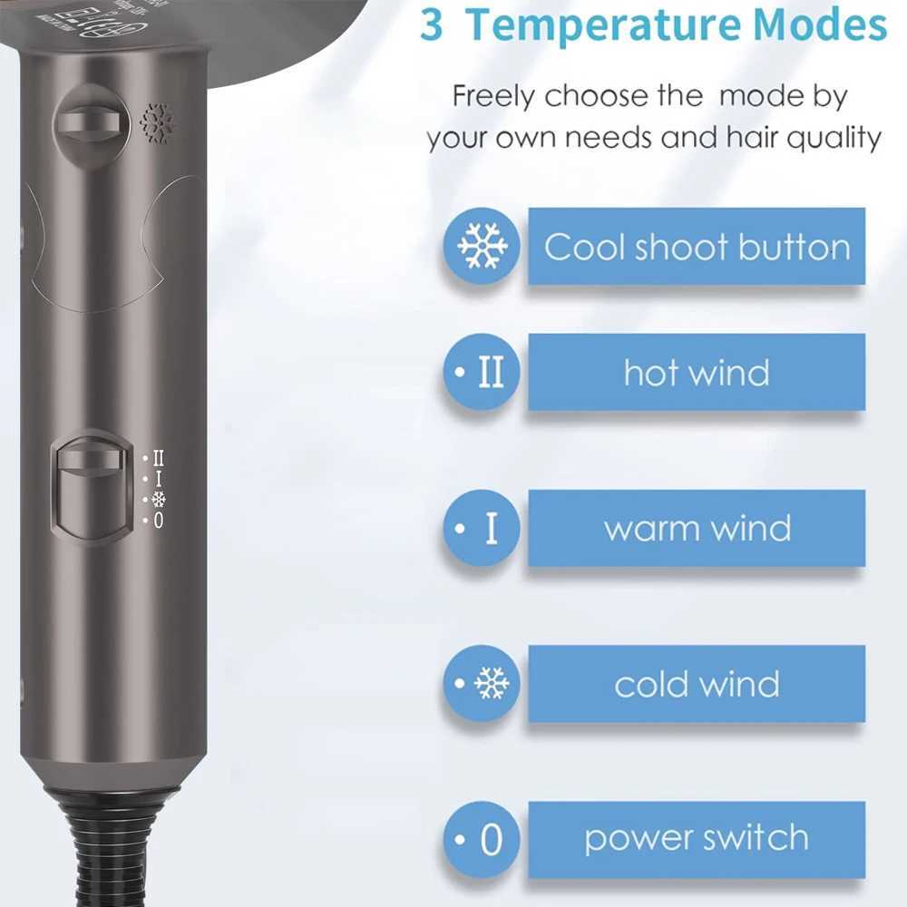 Professional Folding Hair Dryers Household Heating And Cooling Air Hair Dryer Powerful Wind Blow Dryer Hair Care Modeling ToolsT251118
