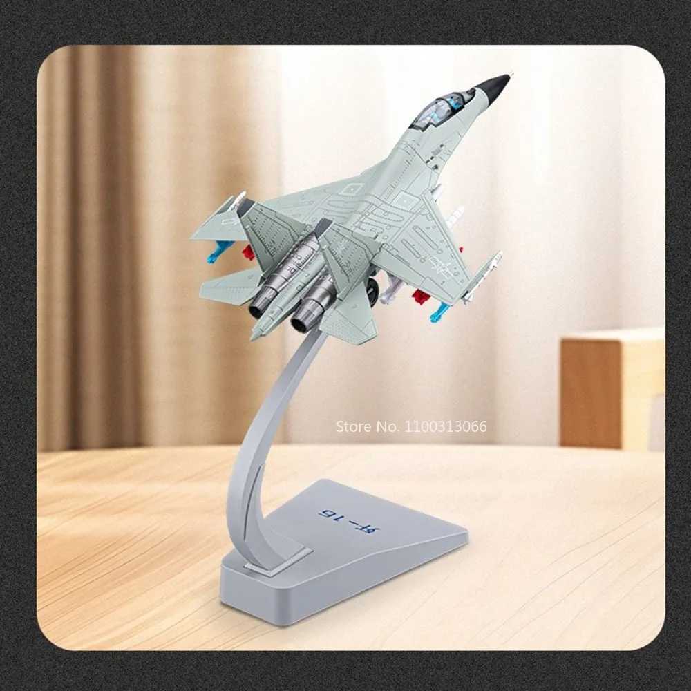 181 Alloy Diecast J-16 Multirole Fighters Miniature Models Toys with Pull Back Light Sound Airplanes for Boys Collection Gifts C251118
