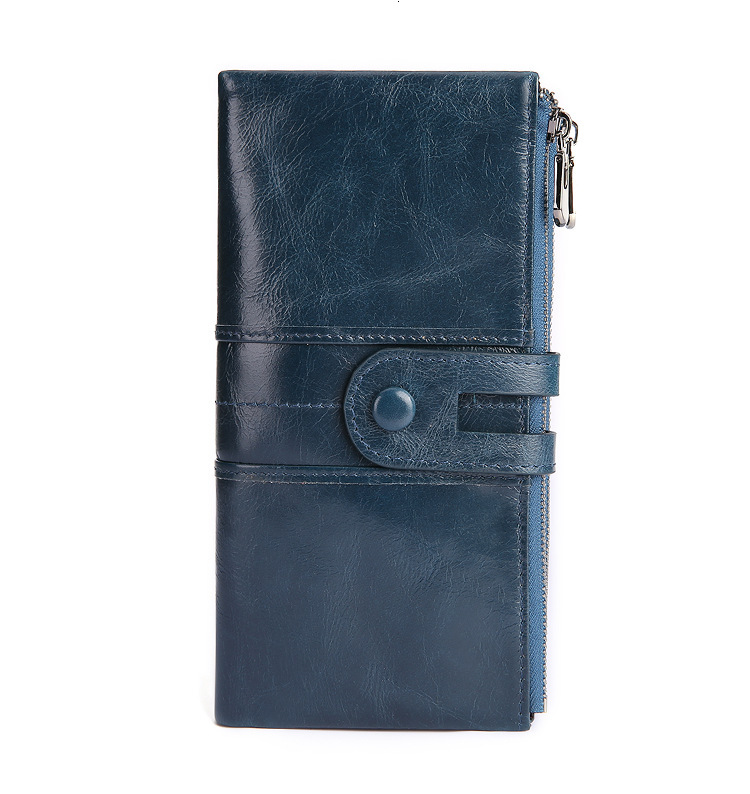 Women's Fashion Designer Bag Christmas Gift Leather Wallet Large Capacity Multi Card Slot Coin Wallet Retro Simple Long Wallet - view 6
