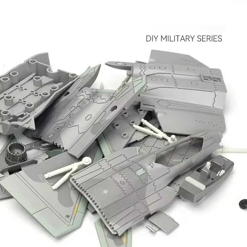 1/72 Scale ABS toy planes for kids Modern Military Model Building Block J-20 Stealth Fighter Aircraft Collected Gift By Aviation C251118