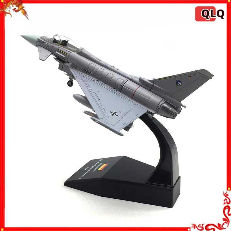 Die Cast Alloy Aircraft Model 1/100 European Typhoon Ef2000 Simulation Alloy Fighter Aircraft Model Indoor Collection Gift C251118
