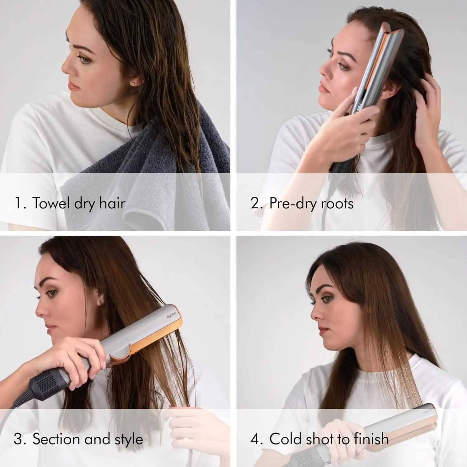 Wet dry hair straightener and straightener household dry hair straightener W250418