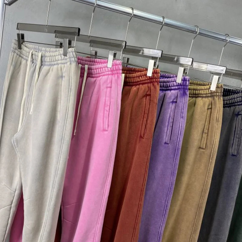 Mens Heavy Cotton Washed Hoodies Suit for Winter Sweatpant Set Loose Fit Streetwear Uniform Women Retro Jogger Tracksuit 251112