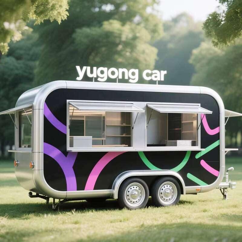 Custom Street Food Cart with Pre-wired Setup for Gourmet Juice Bar Operations