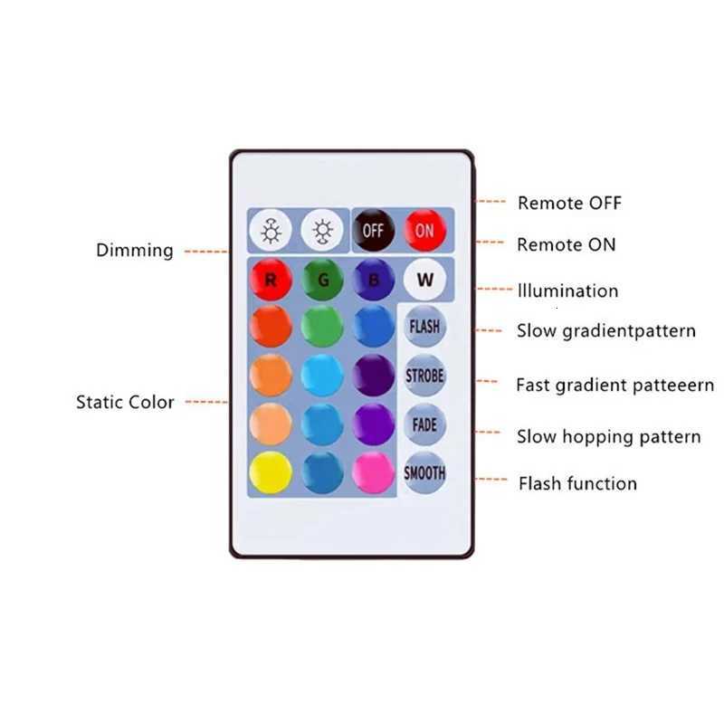 Personalized 3D LED gun-shaped luminous wall light interior background Aura Light USB colored night light M251118