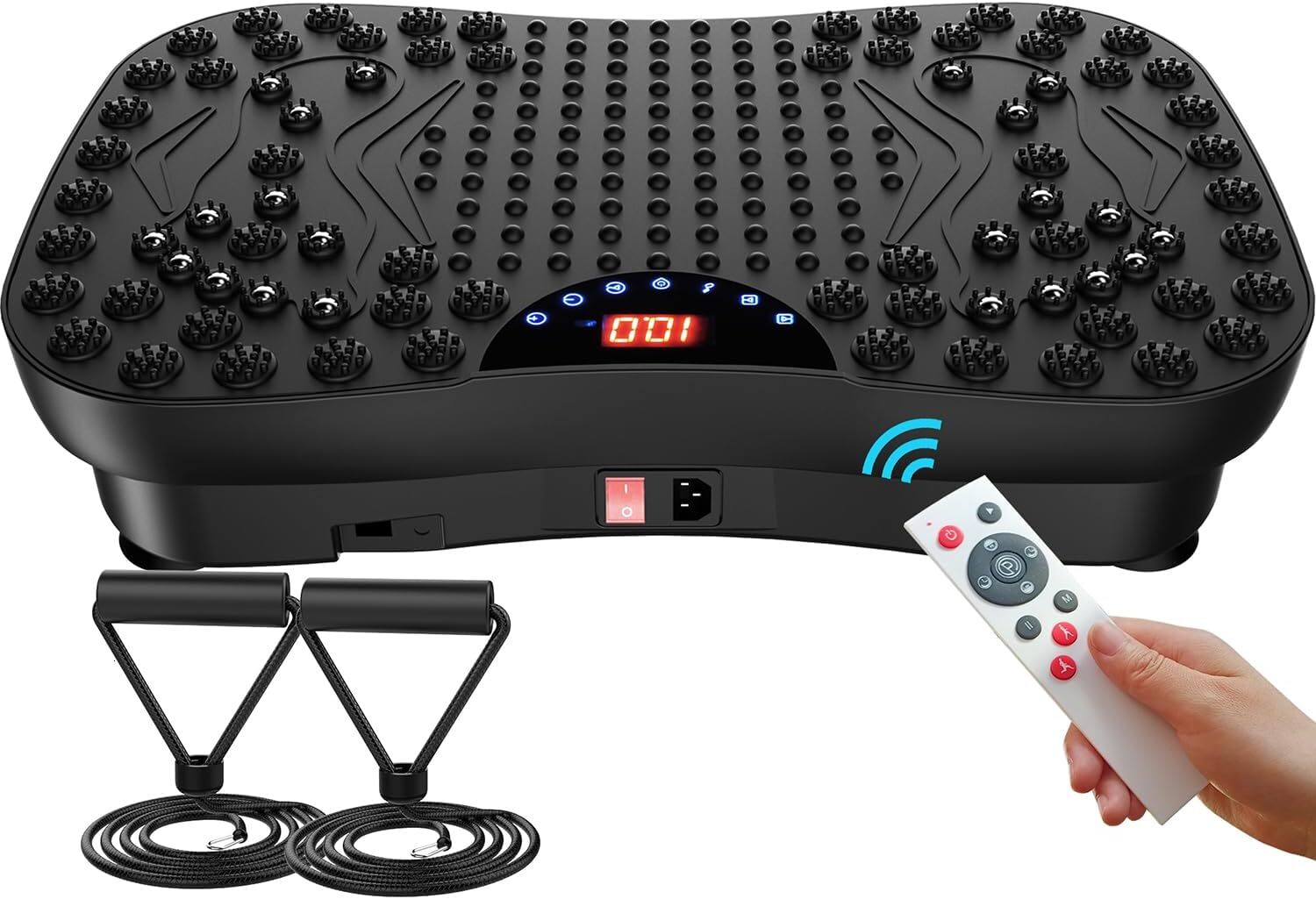 AXV Vibration Plate Exercise Whole Body Portable Mini Vibrate Fiess Platform Lymphatic Drainage hine for Weight Loss Shaping Toning Wellness Home Gyms