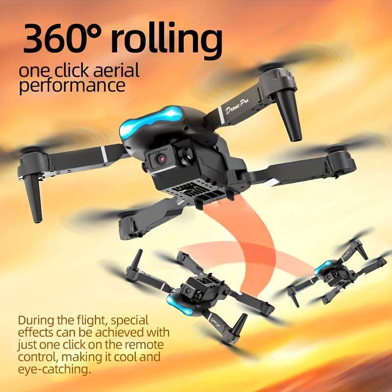 New E K Professional Drone Dual Camera Double Folding RC Quadcopter Height Hold Remote Control Toy Holiday Gift Indoor And Outdoor Cheap Drone Aircraf