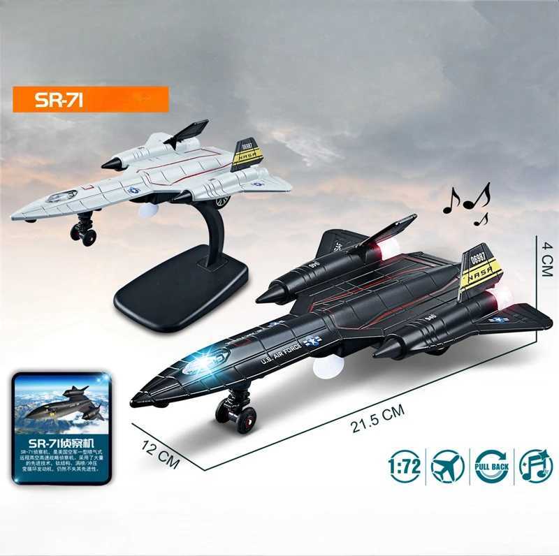 SR-71 Blackbird American reconnaissance aircraft fighter model aircraft sound and light C251118