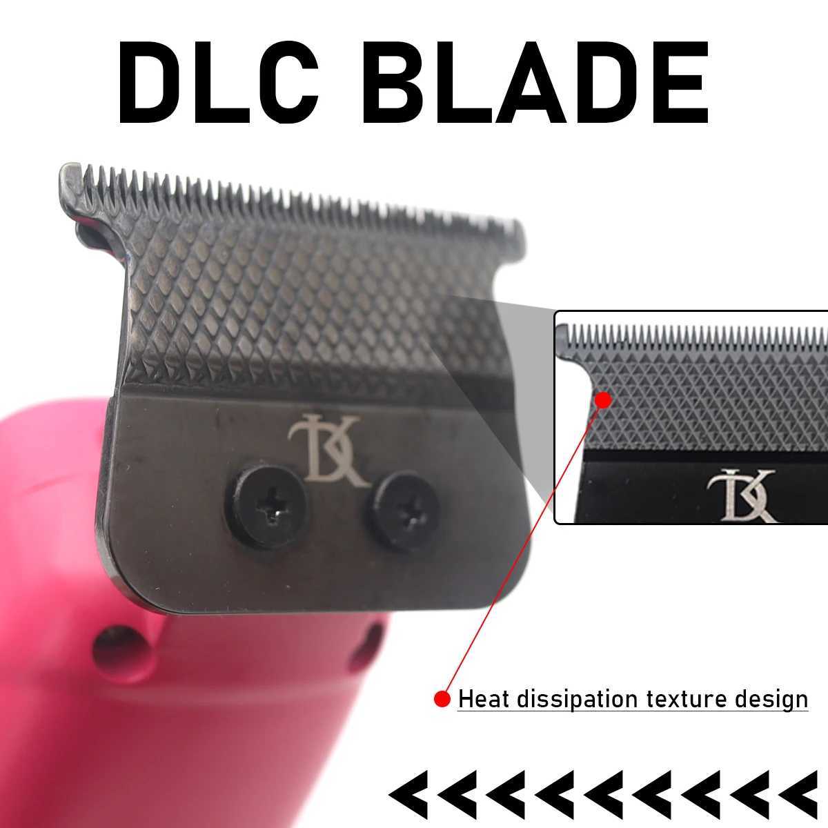 DKBAG DK-078 Mens All Metal Brushless Motor DLC with Base Charger Professional Hair Clipper Precision ProcessingW250418