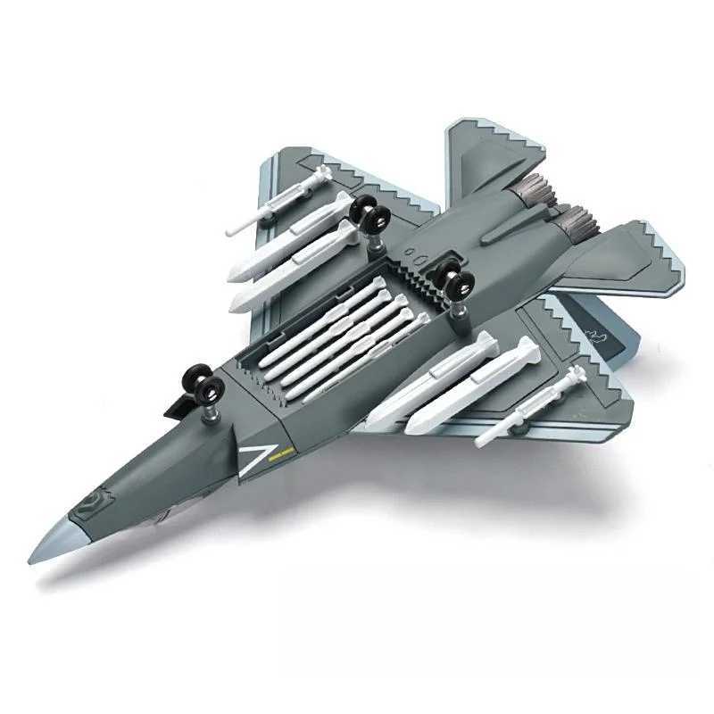 1/72 Creative Military Series Building Blocks China Stealth Carrier Based Multi-Purpose Fighter Model Toys For Boys Xmas Gifts C251118
