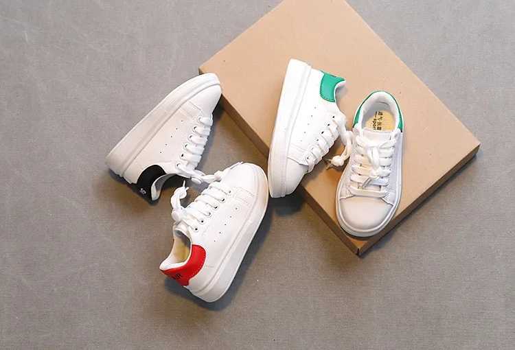 Kids Casual Sports Children Fashion Running Thick Bottom Lace Up Shoes Soft Sole Breathable Non-slip Sneakers H260130