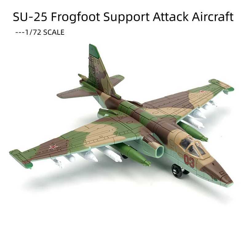 172 Creative Military Series Building Blocks New Tri Color Camouflage SU-25 Frogfoot Support Attack Aircraft Model Toys For Boy C251118