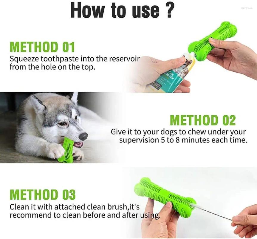 Update Bone Shape Chew Toys For Dogs Pet Molar Tooth Cleaning Brushing Stick Toothbrush Doggy Puppy Dental Care Pets Supplies