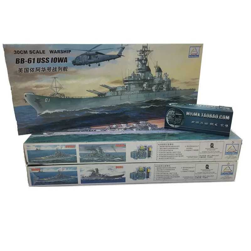 30CM Trumpeter Assemble Model Set Bisimai Aircraft Carrier Yamato Battleship Submarine Assembly Military Ship Model Kids Toys C251118