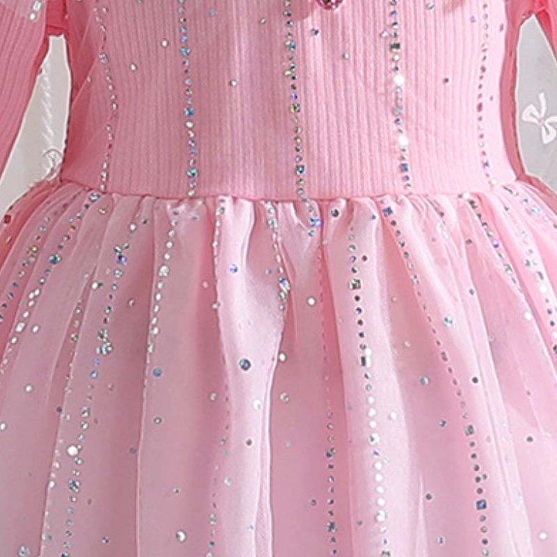 DISNEY Kids designer clothes girl princess dress baby starry sky puffy tulle skirt children's clothes designer kids clothes