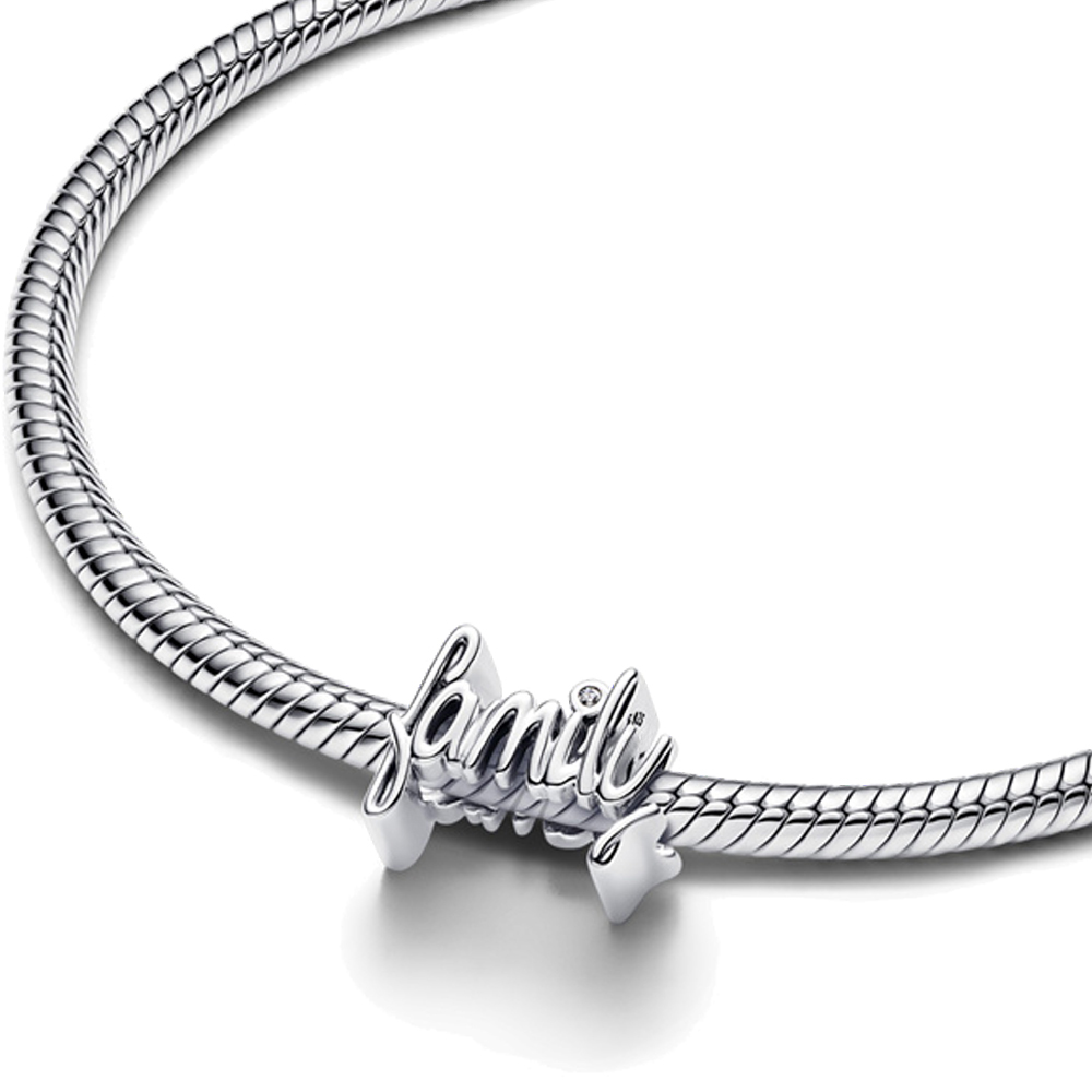 FewDook Hot Sale Silver Plated Sparkling Crescent Moon Snowflake Dangle Charm Fit Pan Bracelet Making For Woman Fashion Jewelry Gifts