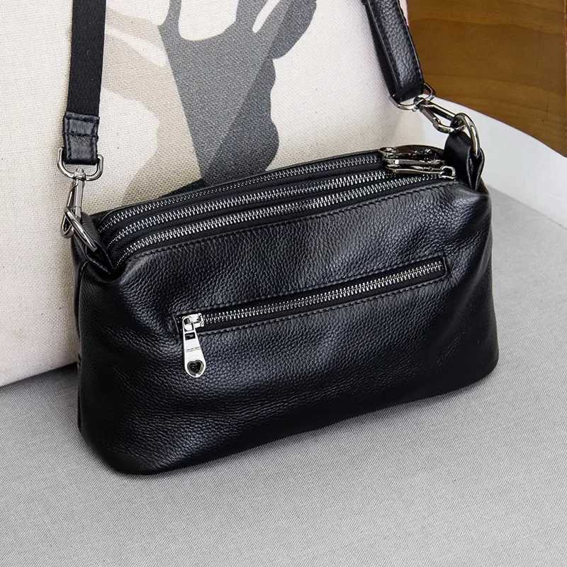 100 Real Leather Women Messenger Bags Soft High Quality Genuine Cowhide Leather Crossbody Handbags 2025 New Autumn And WinterW251118