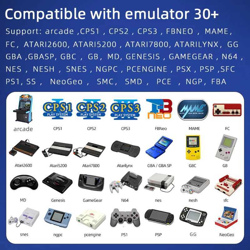 New 7-Inch Dual Joystick Nostalgic Arcade Handheld Game Machine PX Pro Compatible With 30Emulators 256G P Gift Open-SourceW251118