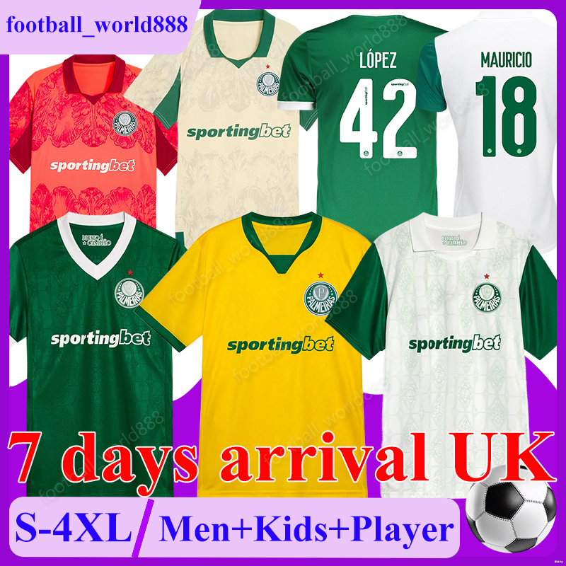 P-4GG Palmeiras 25 26 Soccer Jerseys ESTEVAO LOPEZ 2025 Football Shirts THALYS LAZARO football kits MAURICIO G.GOMEZ RODRIGUES Player Pre-Match Men Kids Kit Socks Sets
