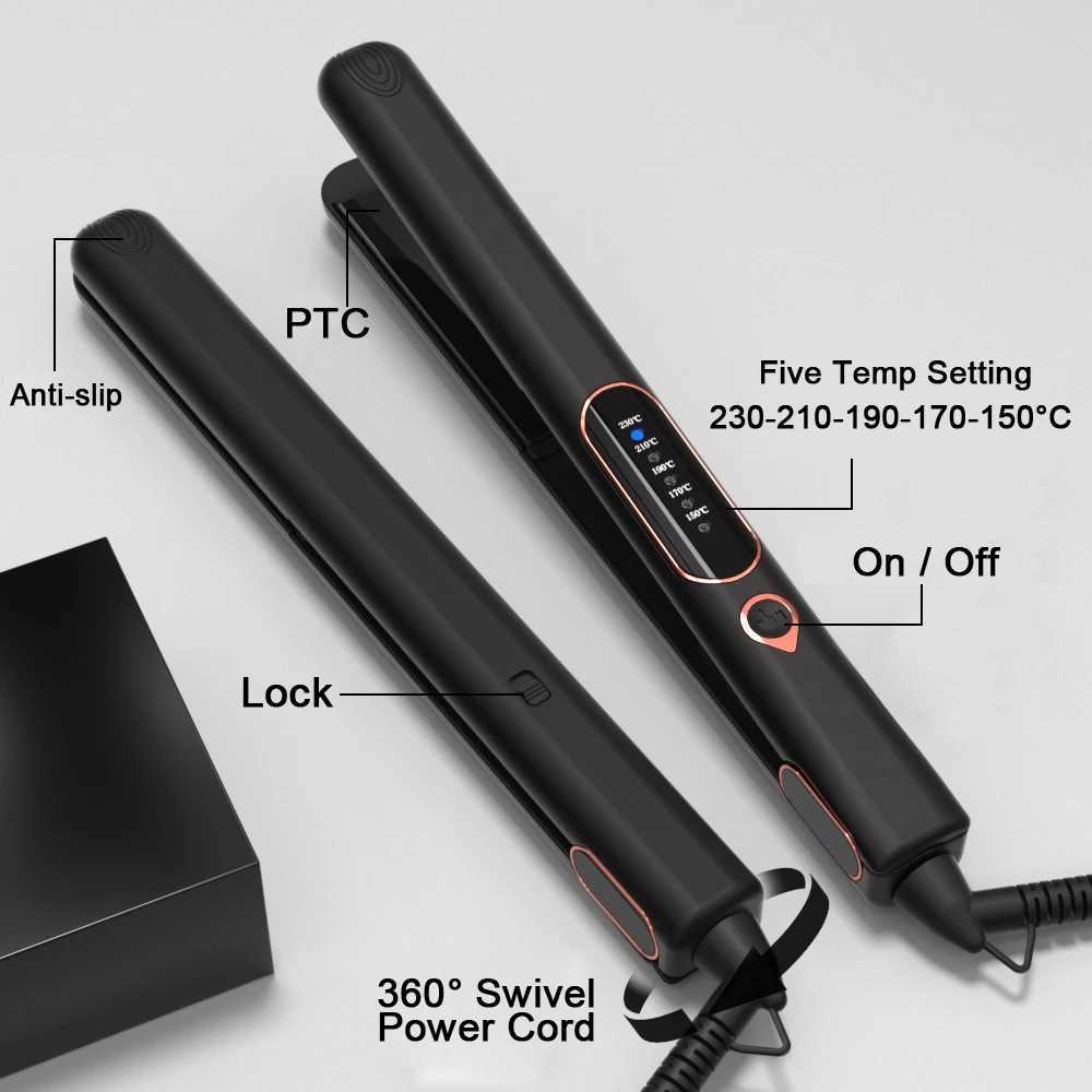 Hair Straightener Curler Professional Hair Flat Iron Tourmaline Ceramic Plate 450 F Keratin Treatment Salon Styling Tools W250610