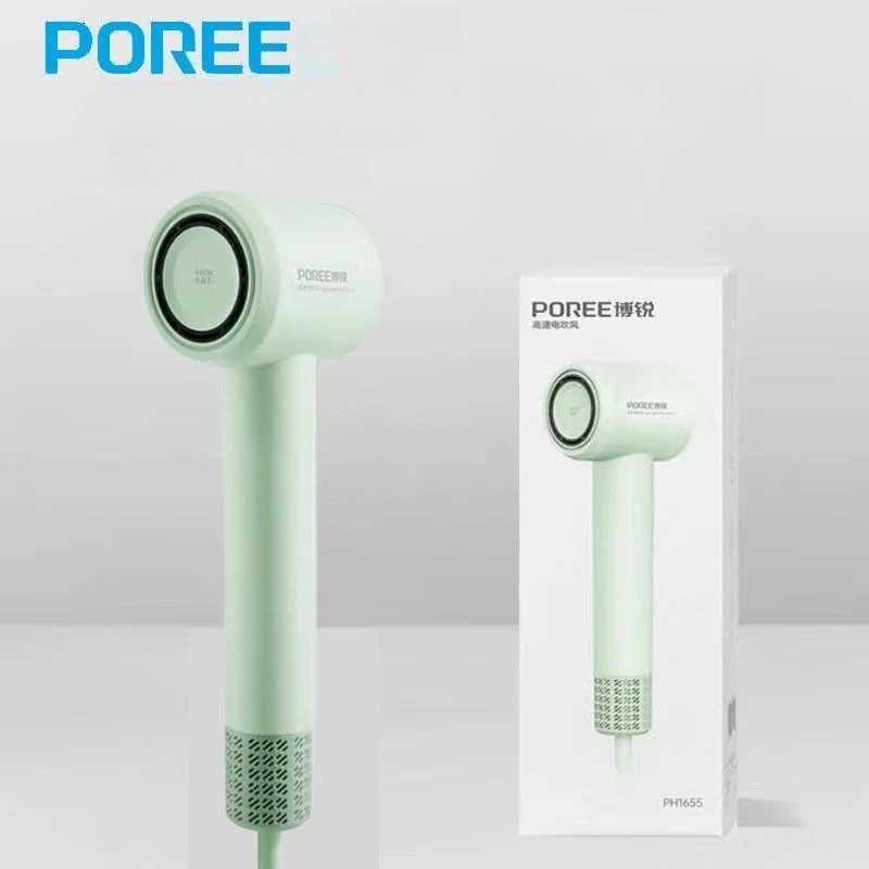 POREE PH1652 1600W High Power 200 Million Negative Ion Care Hair Dryer NTC Intelligent Constant Temperature System Hair SalonT251118