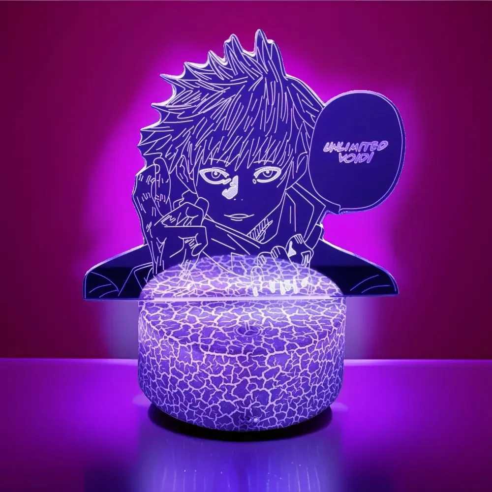 3D Anime Lamp Jujutsu Kaisen Led Night Light RGB Table Lamps Satoru Gojo Action Figure Kids Bedroom Desk Home Decor Friend Gifts M251118