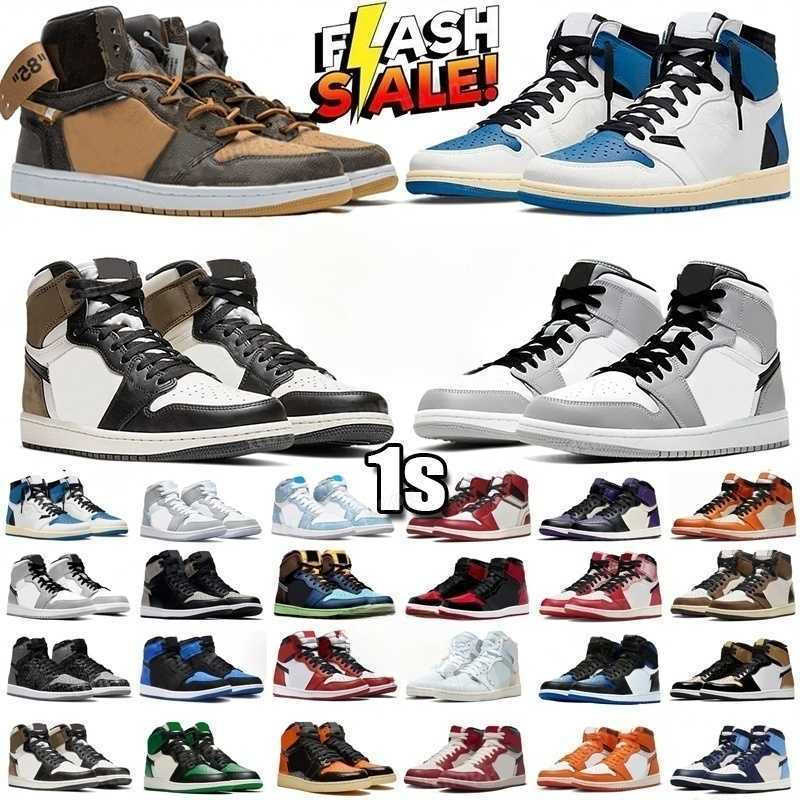 Athletic Shoes Designer Men Women Bred yellow Toe 1 Basketball Shoes Patent Bred University Blue Rebellionaire Homage Denim Light Smoke Grey off Unc Stealth Dark AA