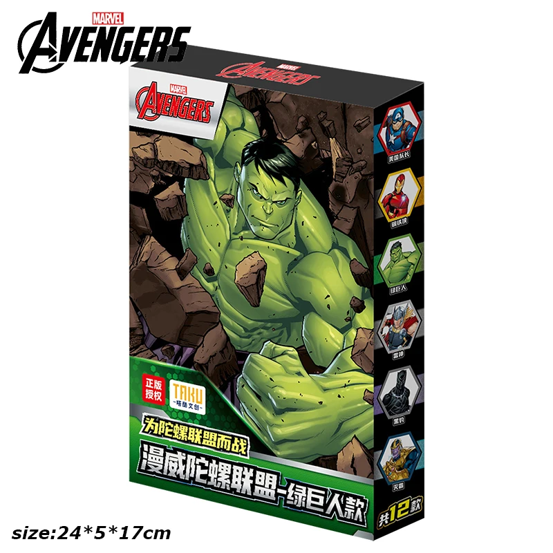 Marvel Avengers Hulk Style Beyblade Battle game Beyblade launcher 4PCS Fidget Spinner Movie Peripheral Toy Set Boys Gifts